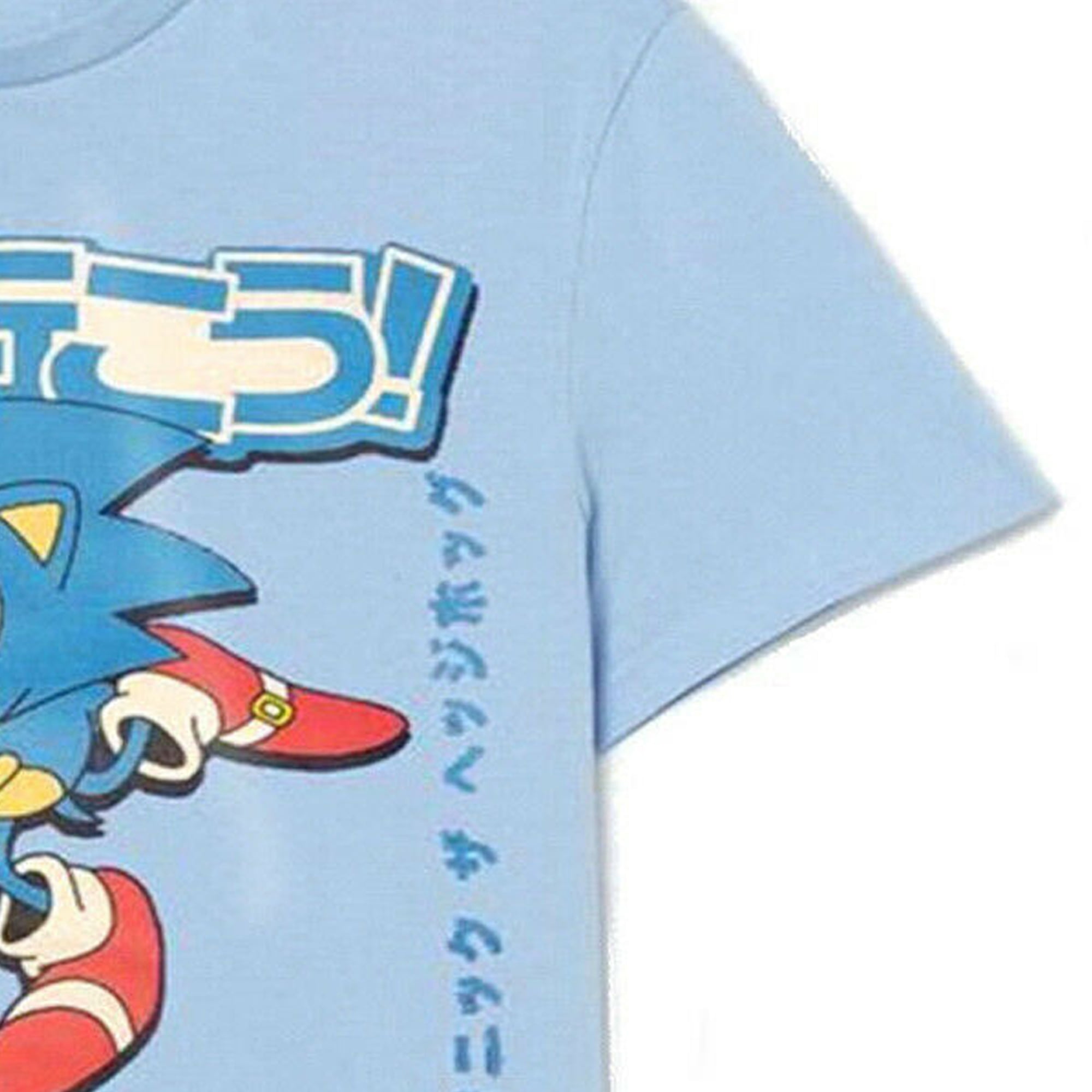 Sonic the Hedgehog Men's Short Sleeve T-Shirt Light Blue