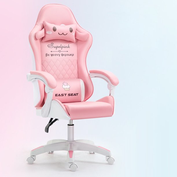 Silla ergonómica ajustable para juegos, cojín cómodo de Hello Kitty, ordenador rosa para niños, Color personalizado Popular de Indonesia
