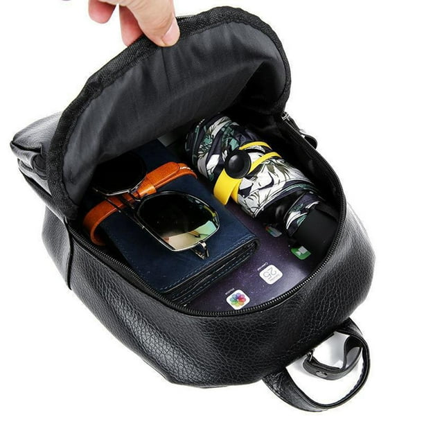 CheAAlet Mini Genuine Leather Backpack for Women Convertible 