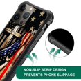 thumbnail image 4 of Daizag Compatible Con Iphone 15 Funda Protección Integral A Prueba De Golpes Anti-Arañazos Tpu Fundas Para Hombre Mujer-Madera Cruz Power Bandera Americana, 4 of 5