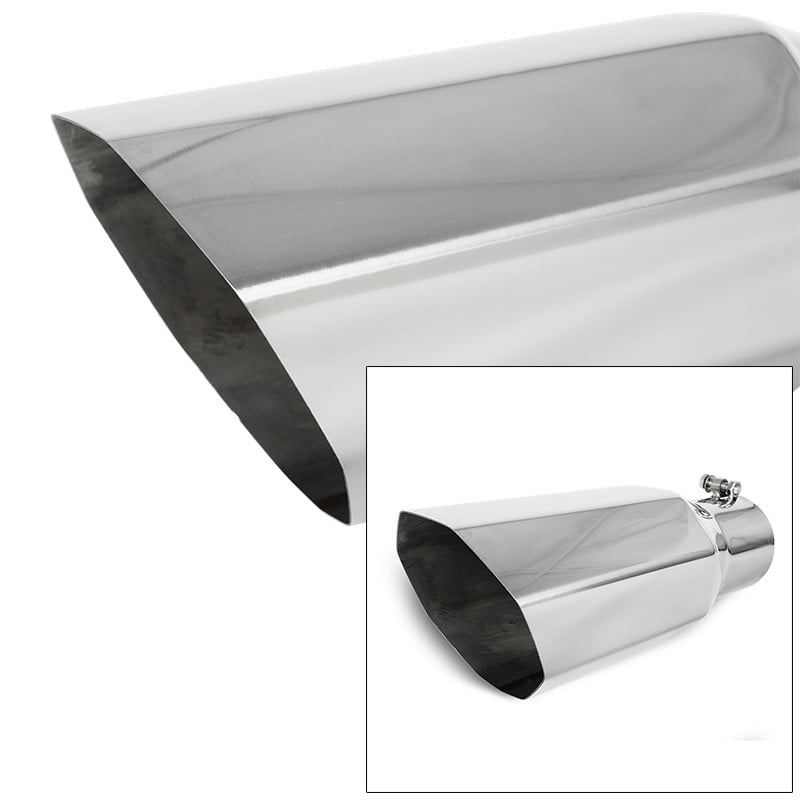 Universal Truck Angled Octagon Polished 15 inch BoltOn Exhaust Tip 4