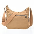thumbnail image 3 of Stylago Small Messenger Bag Multiple Zipper Pockets Women Casual Shoulder Tote Bags Students Crossbody Purses Beige, 3 of 5