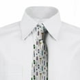 thumbnail image 3 of Necktie, Colorful Painting Theme Tools, 3.7", White and Multicolor, by Ambesonne, 3 of 4