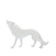 thumbnail image 1 of Inteprter Estatua moderna abstracto, adorno en miniatura, diseño especial, escultura de Animal, sala de estar, escritorio, oficina, Decoración del hogar Blanco perro lobo mira el cielo, 1 of 6