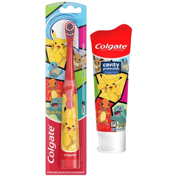 Colgate Pokemon Battery Toothbrush and Toothpaste Bundle