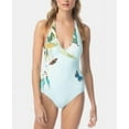 thumbnail image 4 of Vince Camuto Womens Garden Paradise Printed Halter One Piece Swimsuit, 4 of 4