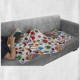 thumbnail image 5 of Love Soft Flannel Fleece Blanket, Colorful Blooms Romantic Pattern Birds Hearts Creative Ornate Design Traditional Art, Cozy Plush for Indoor and Outdoor Use, 50" x 60", Multicolor, by Ambesonne, 5 of 5