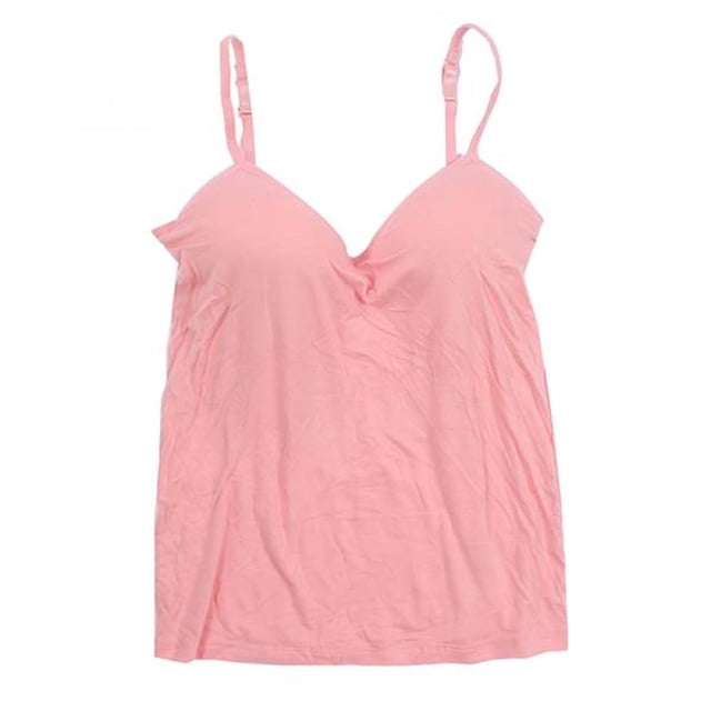 Wuffmeow Camisole en Coton Extensible pour Femmes avec Soutien-Gorge Intégré