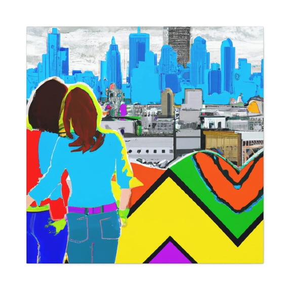 Love's Urban Majesty - Canvas