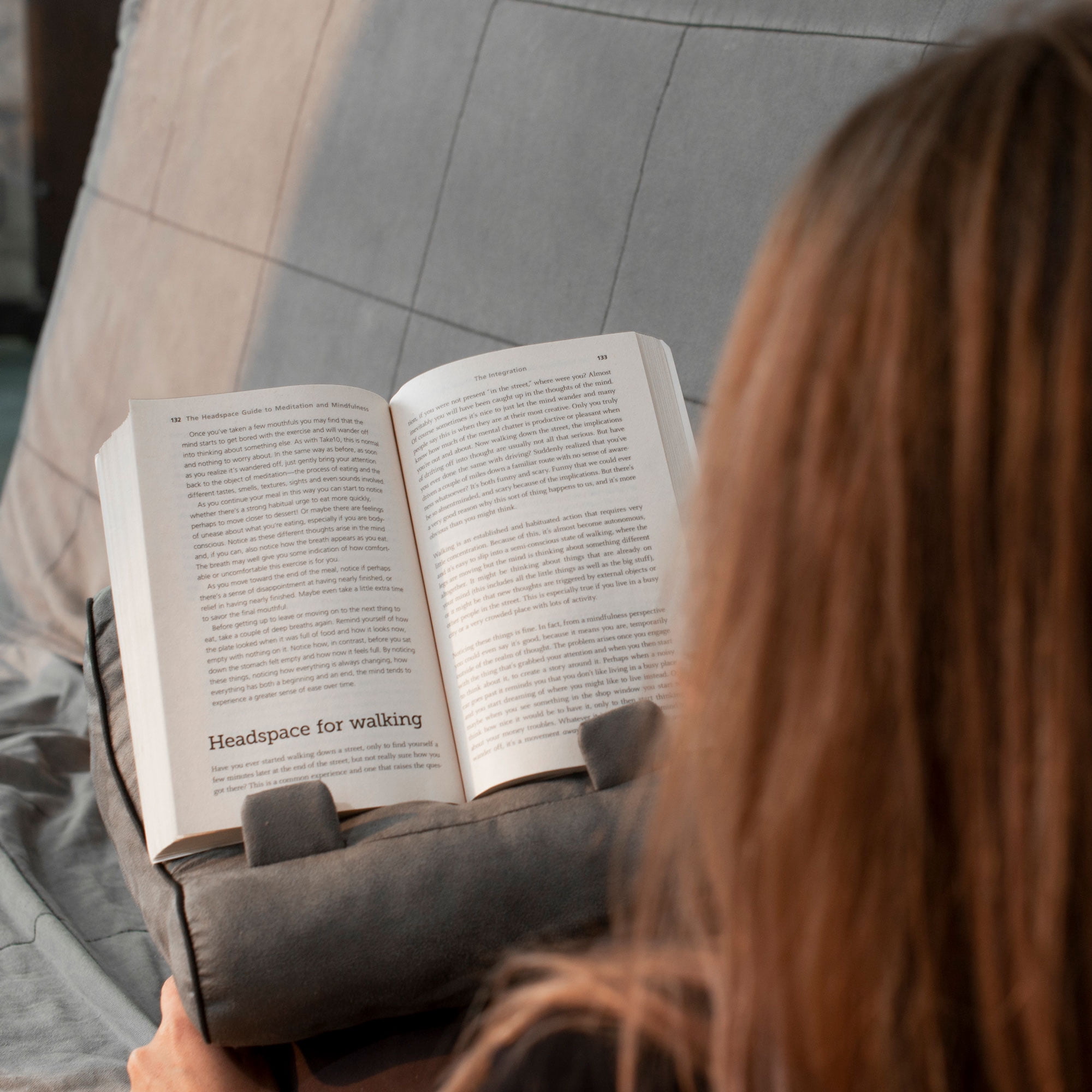 Thinking Gifts - Luxurious Plush Book Couch, Tablet/iPad Rest and