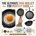thumbnail image 4 of Frying Pan Cast Iron Skillet Non Stick Flat Cookware 0.39 Inch Iron Handheld Grip Traditional Household Pot for Egg Frying Daily Family Cooking, 4 of 6