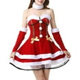 thumbnail image 2 of Angala Women Christmas Cute Dress Set Cosplay Performance Cozy Stylish Basic Intimates, 2 of 6