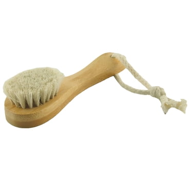ACDANC Handle Dry Facial Cleansing Brush With Natural Soft Face Brush Cleanser Skin Care Exfoliating Brush Scrubber