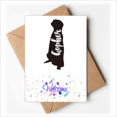 thumbnail image 1 of Giraffe Black And White Animal Welcome Back Greeting Cards Envelopes Blank, 1 of 3