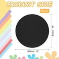 thumbnail image 2 of Uxcell Papier Kraft Rond, Carton Rond en Papier, Tableau d'Affichage Rond pour Fournitures d'Art, Origami, Bricolage en Papier Noir 15 x 15 Pouces, 2 of 6