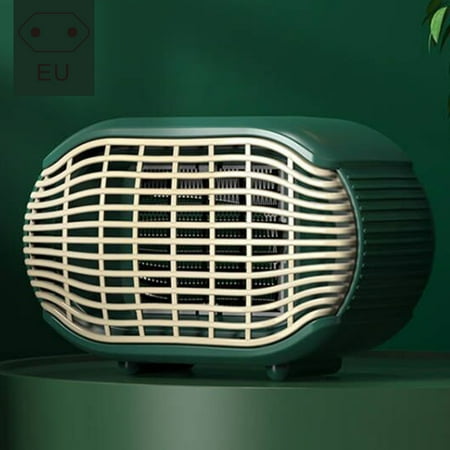 

Portable Electric Space Heater Practical Durable Fast Heating Heater for Reading Working Studying Green EU Plug