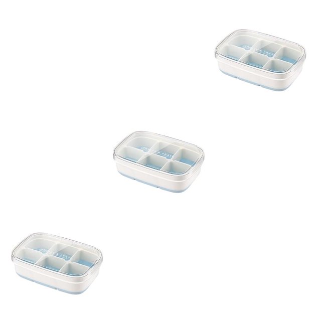 Kearding Bandeja de cubitos de hielo de silicona, accesorios para el hogar, moldes de congelación de múltiples rejillas simples, molde de Type1 NO1