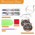 thumbnail image 4 of DIY Rhinestone bordado mosaico maquillaje espejo pintura por número Kits gato para niña Hugtrwg Para estrenar, 4 of 9