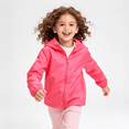thumbnail image 4 of Samdudou Kids Lightweight Waterproof Rain Jacket - Toddler Boys Girls Softshell Hooded Raincoat Windbreaker Outdoor Hiking Travel Size 3-12, 4 of 10
