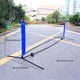 thumbnail image 4 of Yuarrent Soporte de red de bádminton portátil para exteriores, plegable, desmontable, antideslizante, tenis, voleibol, ejercicio, marco de Bádminton, 4 of 6