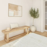 Plank+Beam 60 Classic Solid Wood Dining Bench, Bench for Dining Table