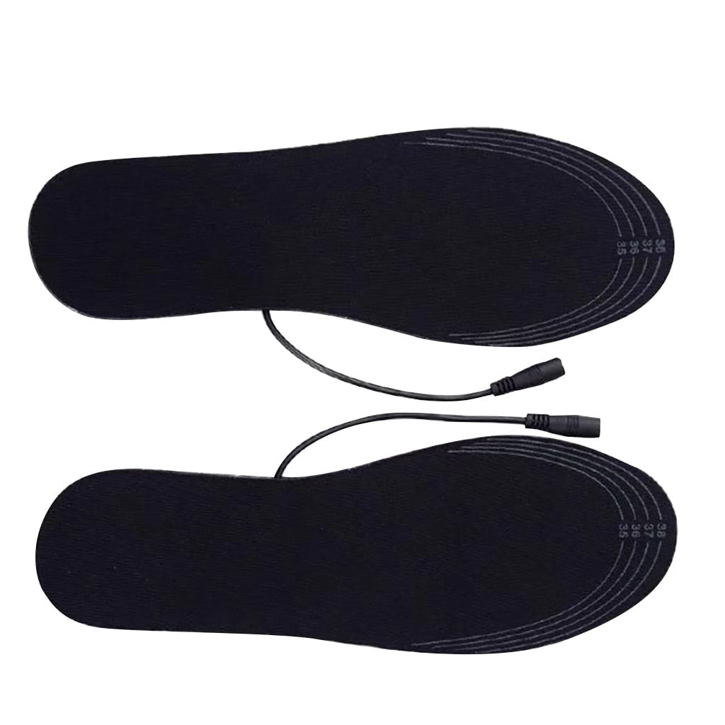 Electric Heated Shoe Insoles Warm Heater USB Foot Winter Warmer Pads 