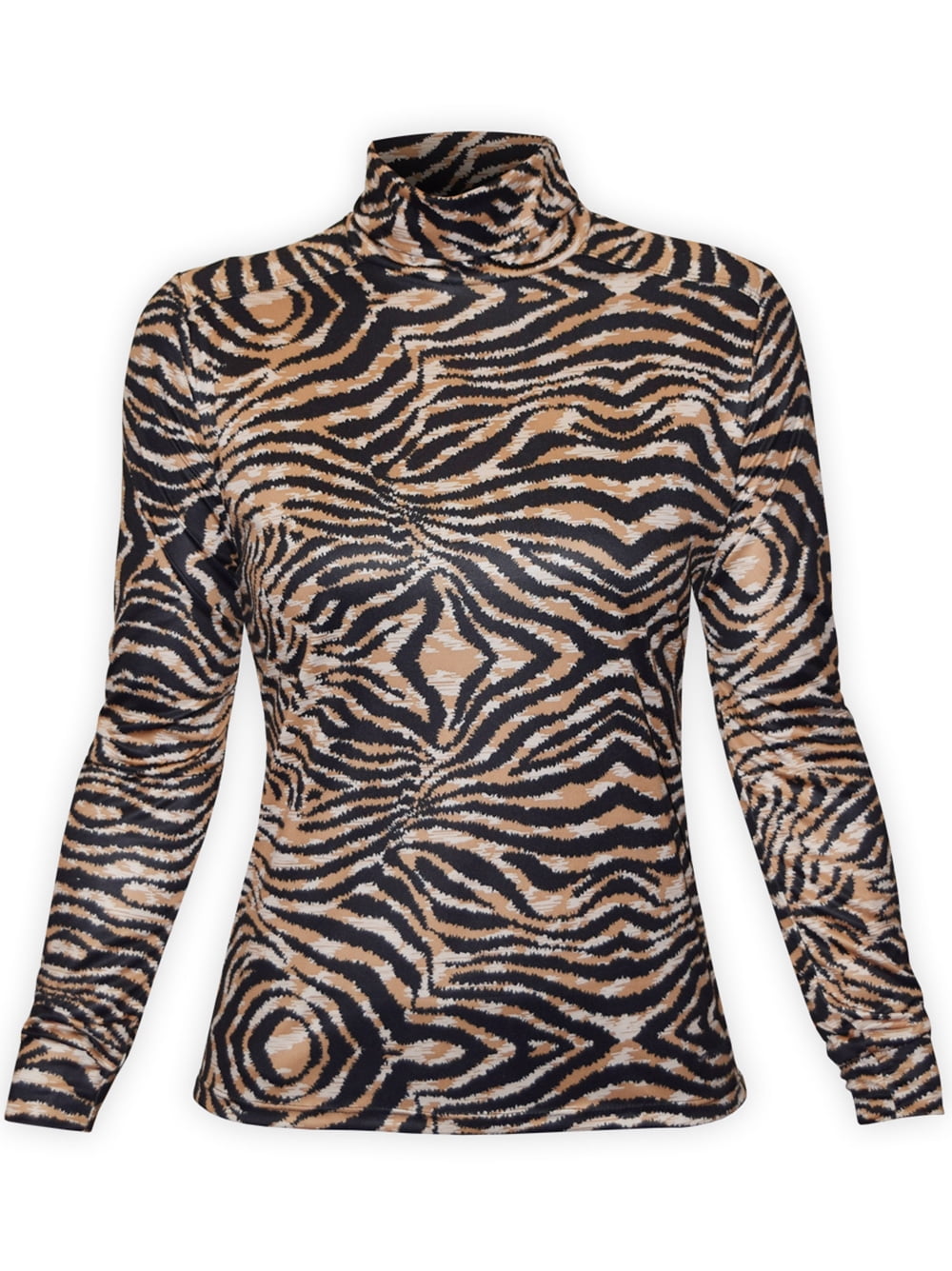 HOT CHILLYS - Hot Chillys Women's Peachskins Print Turtleneck, Tiger ...