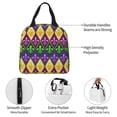 thumbnail image 3 of Yiaed Mardi Gras4 Print Insulated Lunch Bag Reusable Cute Tote Lunch Box, Leakproof Cooler Lunch Bags for Work Office Travel School Picnic, 3 of 5