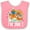 Pink and White, variant on Inktastic 1st Birthday Noah Ark Boys or Girls Baby Bib