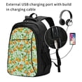 thumbnail image 2 of Disketp Tangerine Mochila de Viaje Estampada para Laptop con Puerto de Carga USB, Mochila Impermeable para Computadora – Regalo para Hombres y Mujeres, 2 of 7