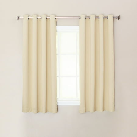 - Quality Home Steel Grommet Solid Thermal Insulated Blackout Curtain Single Panel - 52