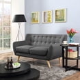 thumbnail image 4 of Modern Contemporary Loveseat, Grey Fabric, 4 of 4