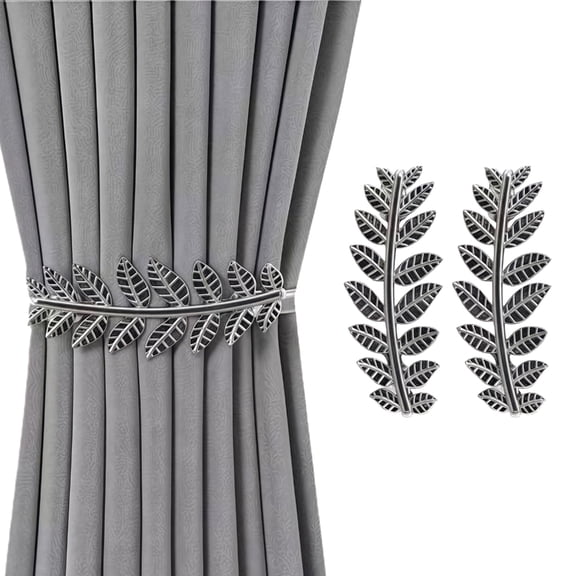 2Pcs Metal Decorative Curtain Tiebacks Creative Curtain Rope Buckles Spring Drape Holder Clips Curtains Tie Backs
