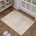 thumbnail image 2 of PureCozy 2'x3' Small Area Rugs for Doorway Bathroom Bedroom Entryway Kitchen Dorm Entrance Oriental Traditional Vintage Washable Non Slip Beige Rugs, Beige, 2 of 5