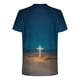 thumbnail image 2 of Camisas de Manga Larga para Hombres Blusa de Cuello Redondo de Impresión Cómoda, Camisa Casual de Poliéster para Uso Diario, de Fiesta Y de Primavera de Verano, 2 of 5