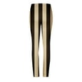 thumbnail image 6 of DeHolifer Womens Stretch Yoga Leggings Strip Printed Fitness Running Gym Sports Full Length Active Pants Yoga Full Length Pants Brown 2XL, 6 of 6