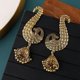 thumbnail image 2 of Colgante de campanas de pavo real, pendientes Retro de estilo indio, pendientes étnicos Vintage gitanos para mujer, pendientes colgantes con borlas de la tribu Boho, 2 of 5