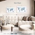 thumbnail image 4 of Elephant Stock World Map Blue Wall Art - Horizontal Canvas Wall Art - Living Room Wall Decor - Map Canvas - Blue And White Decor By Urban Epiphany - 30" x 20", 4 of 8
