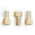 thumbnail image 5 of U.S. Solid 1/2 in Barb x 3/8 in FNPT Brass Hose Barbed Fitting with 3 Clamps Pack of 3, 5 of 5