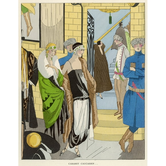 Elegant Ladies At The Cabaret Caucasien, Paris Poster Print By Mary Evans Picture Library (24 X 36)