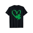 thumbnail image 2 of Camisetas con gráficos clásico para mujeres y adolescentes y niñas, playera de verano con estampado estéticoSt Patrick's Day Shamrock Heart T-Shirt Graphic Tees Short Sleeve Casual Women T Shirts 10, 2 of 7
