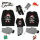 thumbnail image 1 of Conjunto de pijamas navideños familiares a juego con estampado de letras y gorros. Pijamas de vacaciones para papá, mamá y niños., 1 of 9