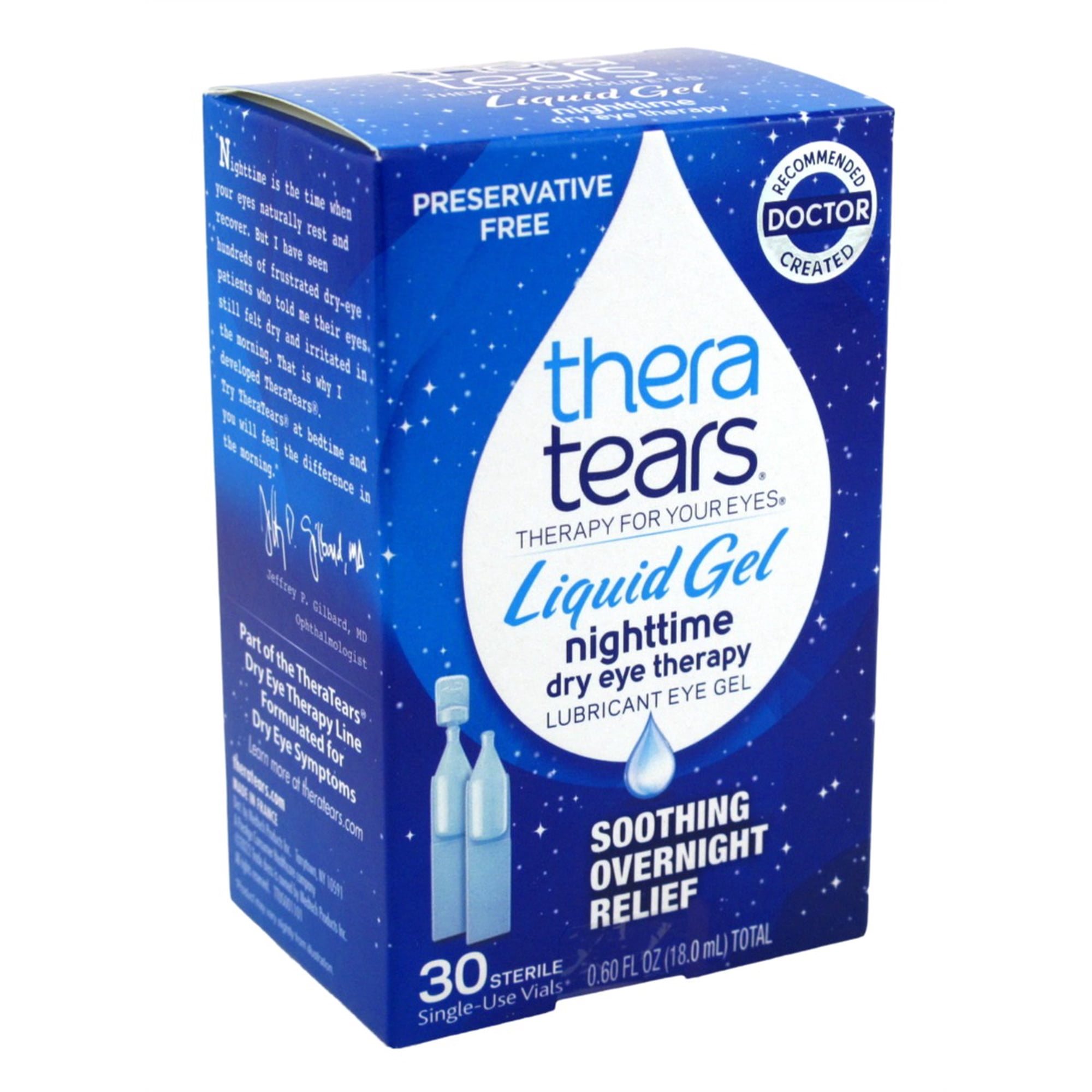 Thera Tears Dry Eye Therapy Liquid Gel 30 Vials (Pack of 3)
