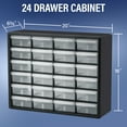 AkroMils 24 Drawer Plastic Storage Organizer with Drawers for Hardware