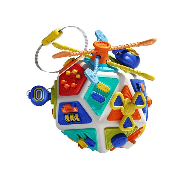 Children's Busy Ball 22-Sided Sensory Rotating Box Fidget Toy Activity Cube
