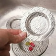 thumbnail image 4 of OOKWE Wide Rim Heavy Duty Stainless Steel Kitchen Sink Basket Strainer Food Catcher Kitchen Sink Stopper, L/M/S (Pack of 3), 4 of 12