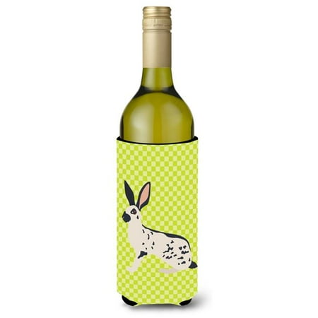 

English Spot Rabbit Green Wine Bottle Beverge Insulator Hugger
