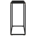 thumbnail image 2 of vidaXL Console Table Black 60x35x75 cm Tempered Glass, 2 of 4