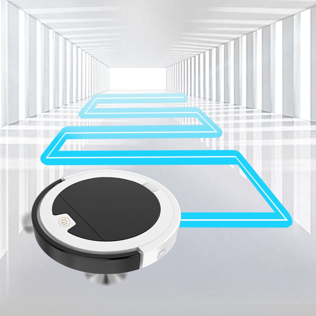 Super Thin Robot Vacuum Cleaner 1.57'' Auto Robotic Vacuums Wet/Dry Use Super Quiet with Cleaning Timer for Touch Contro