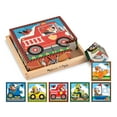 thumbnail image 5 of Melissa & Doug Vehicles Wooden Cube Puzzle With Storage Tray - 6 Puzzles in 1 (16 pcs), 5 of 5